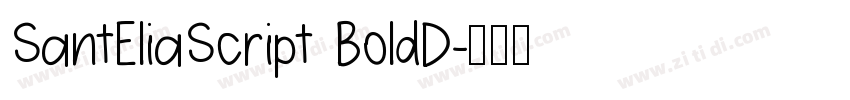 SantEliaScript BoldD字体转换